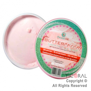 BUTTERCREAM CREMA VEGETAL SABOR FRUTILLA LISTA PARA USAR 1 X 360GR